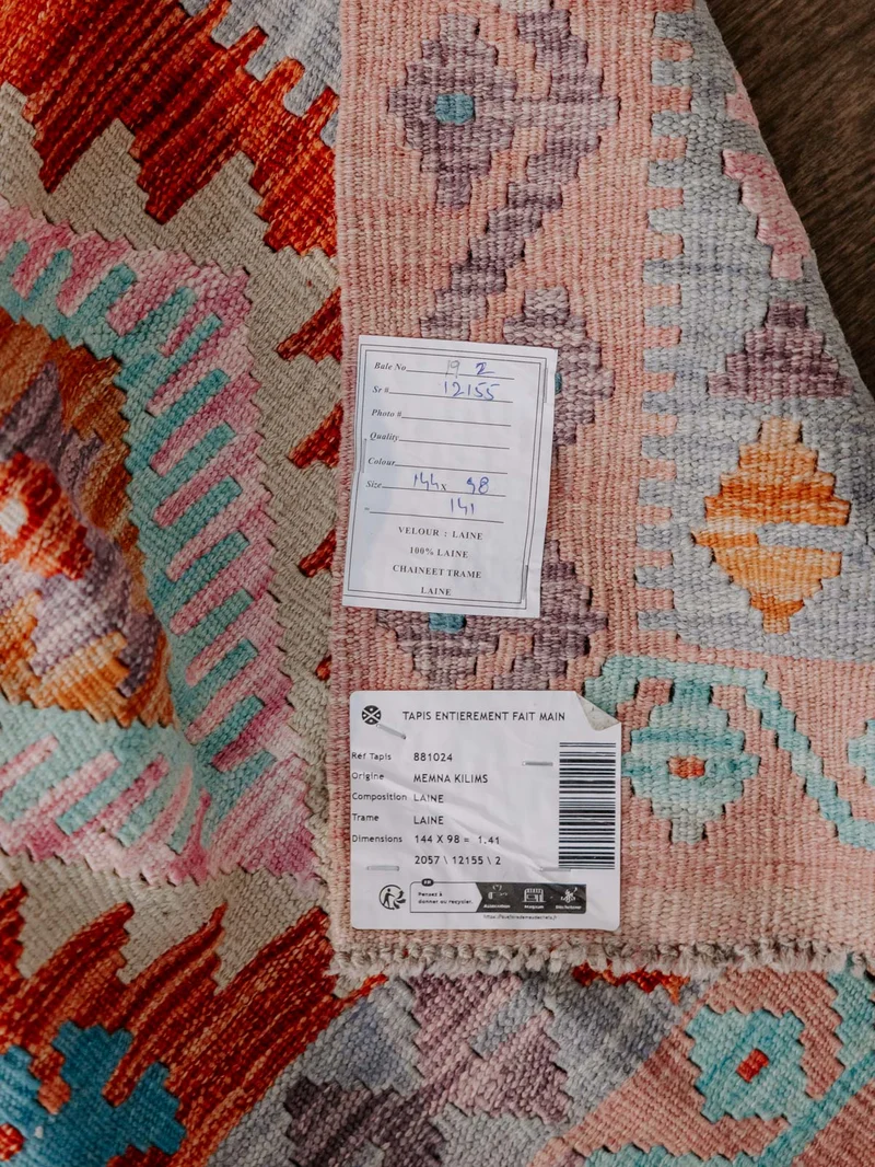 Eddy, le tapis kilim N°372