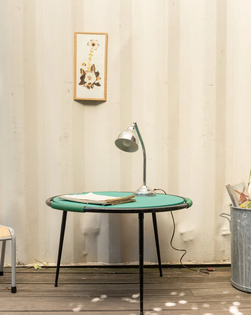 Hanna, la table d'appoint verte et noire N°1434