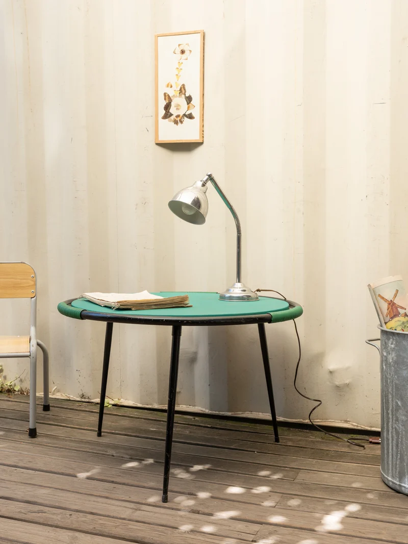 Hanna, la table d'appoint verte et noire N°1434