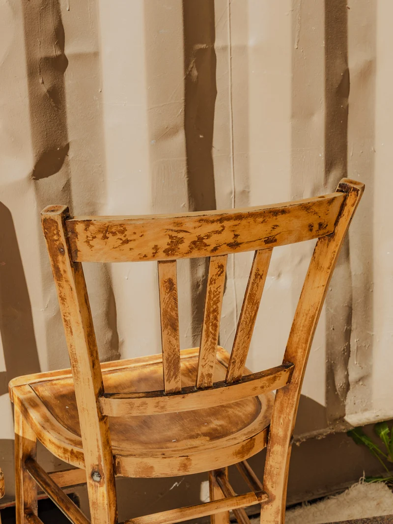 Claude, la paire de chaises en bois N°1488