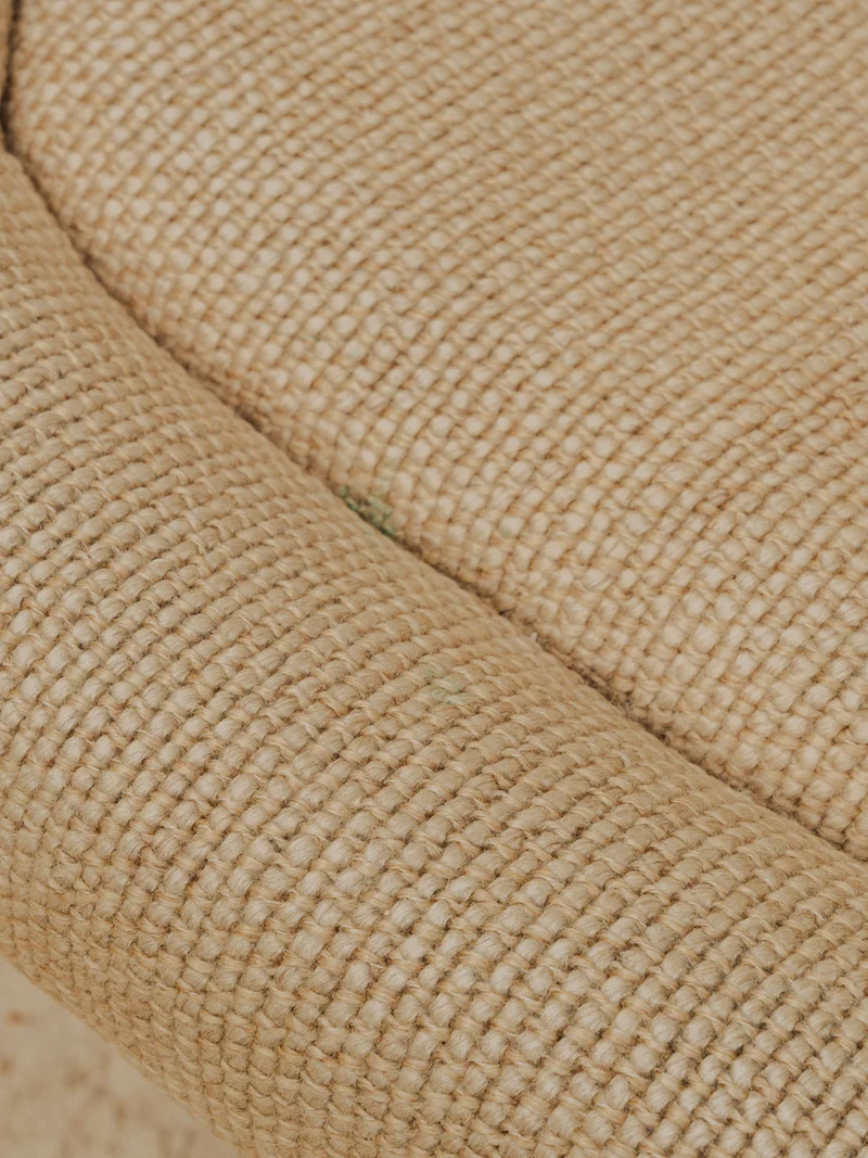 Jakob, le fauteuil Knoll en tissu beige N°1332