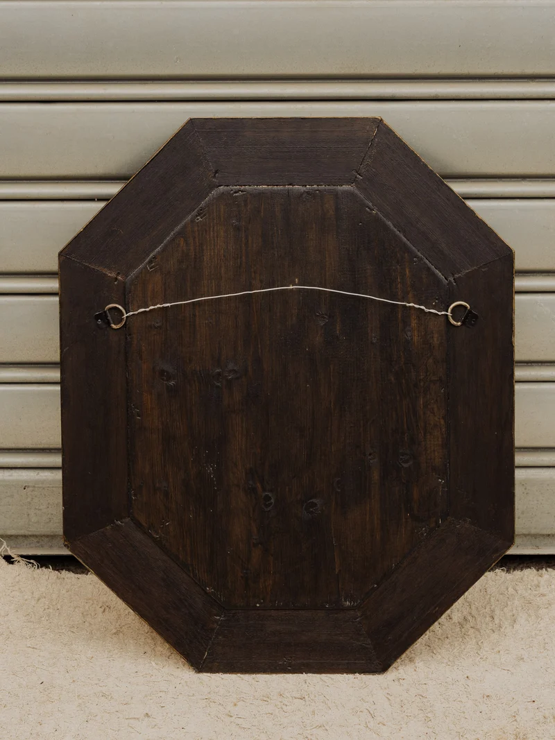 Georges, le miroir biseauté en bois doré N°1366