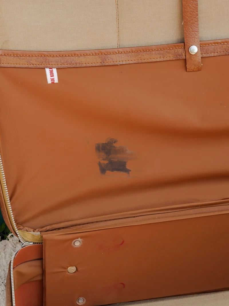 Lucienne, l'ensemble de valises en cuir marron N°322