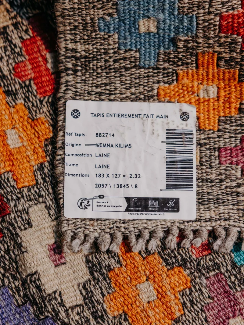 Eddy, le tapis kilim N°371