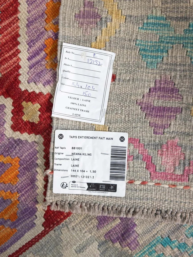 Eddy, le tapis kilim N°364