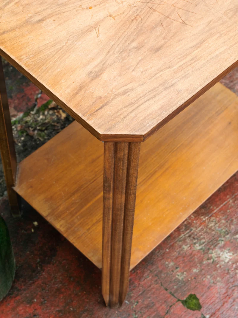 Francine, la table d'appoint style Art Déco en bois N°1488