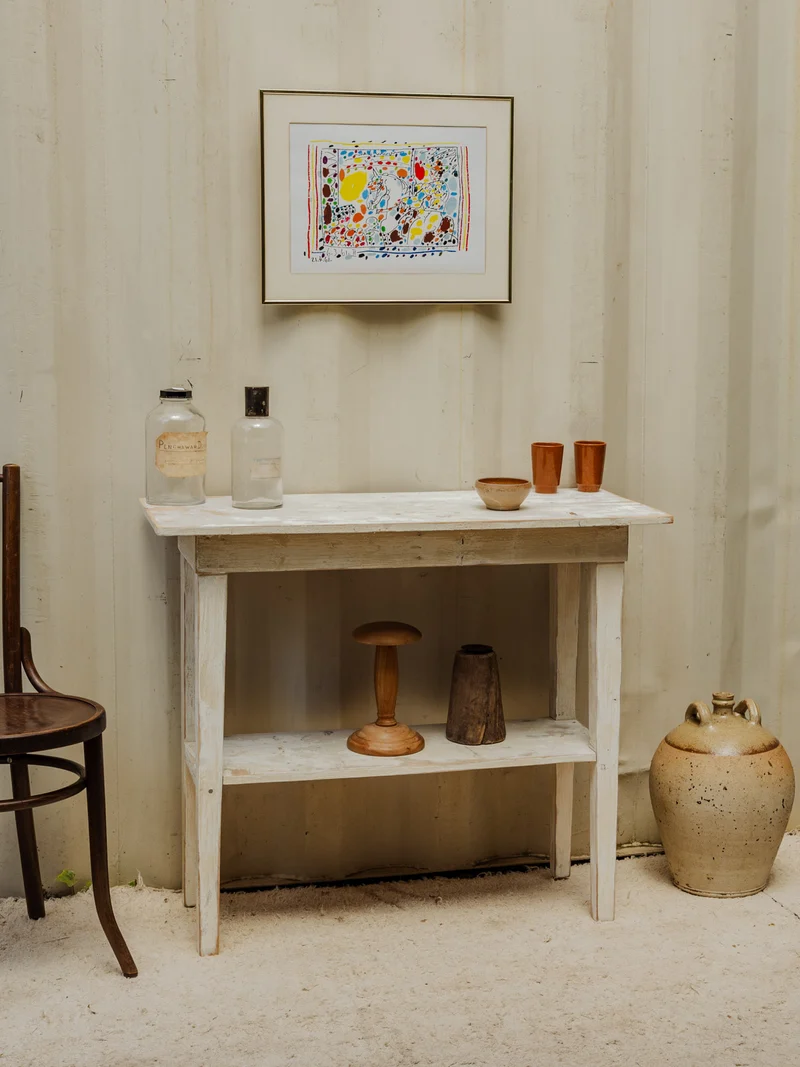 Francine, la console en bois beige N°1057