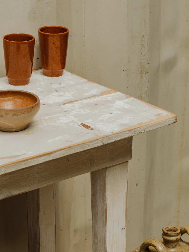 Francine, la console en bois beige N°1057
