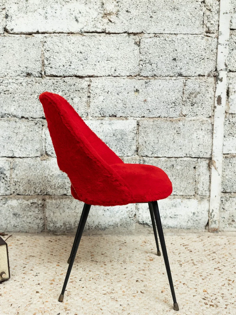 Alma, la paire de chaises rouge flamboyante N°1821