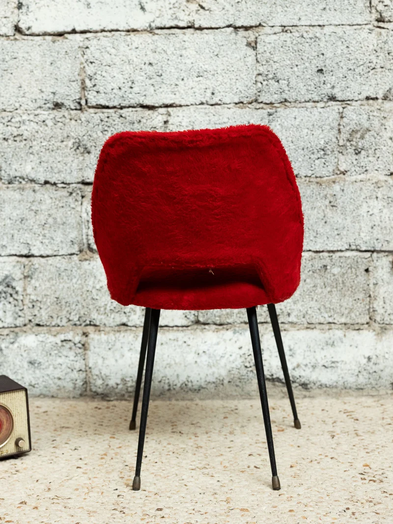 Alma, la paire de chaises rouge flamboyante N°1821