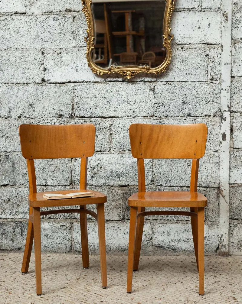 Alma, la paire de chaises esprit Thonet N°1827