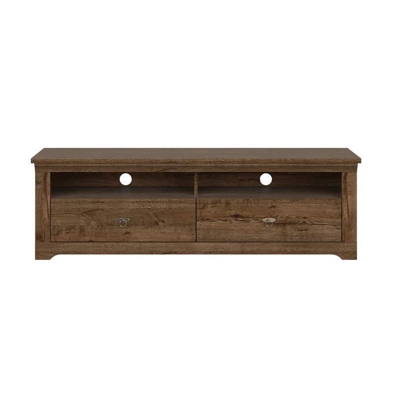 Meuble TV 2 tiroirs 153 cm Noé Bois