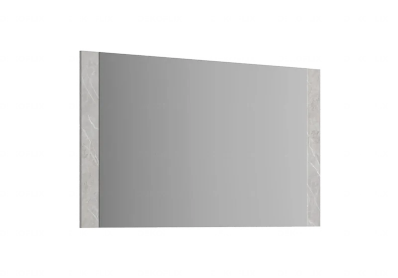 Miroir mural rectangulaire 138 cm marbre gris - Mara