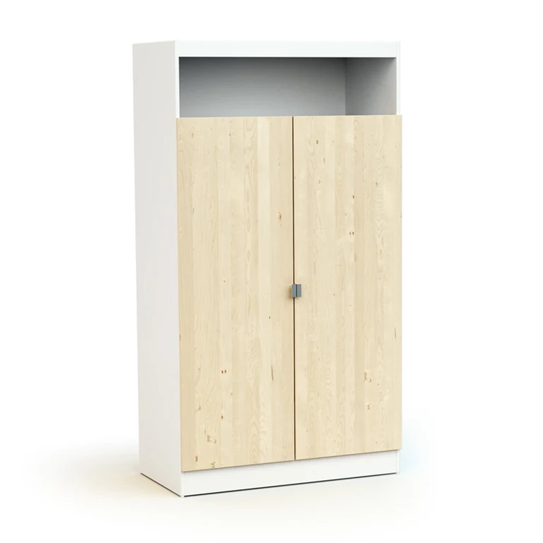 Chambre complète lit bébé 60x120 commode à langer et armoire AT4 Carnaval Blanc et bois