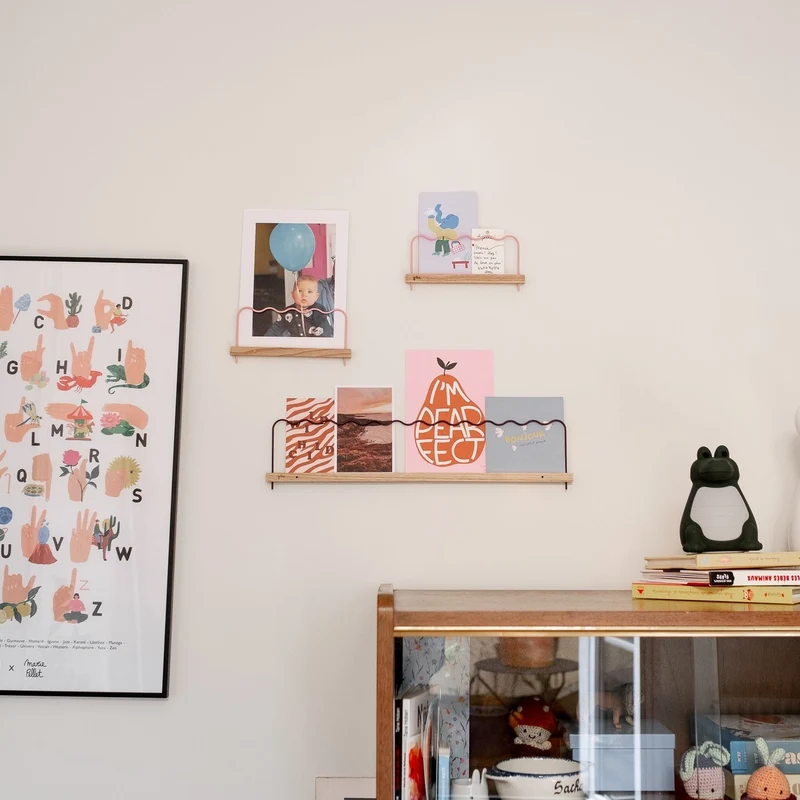 Étagère Super Poses Onde Rose Clair - Moyenne (50cm)