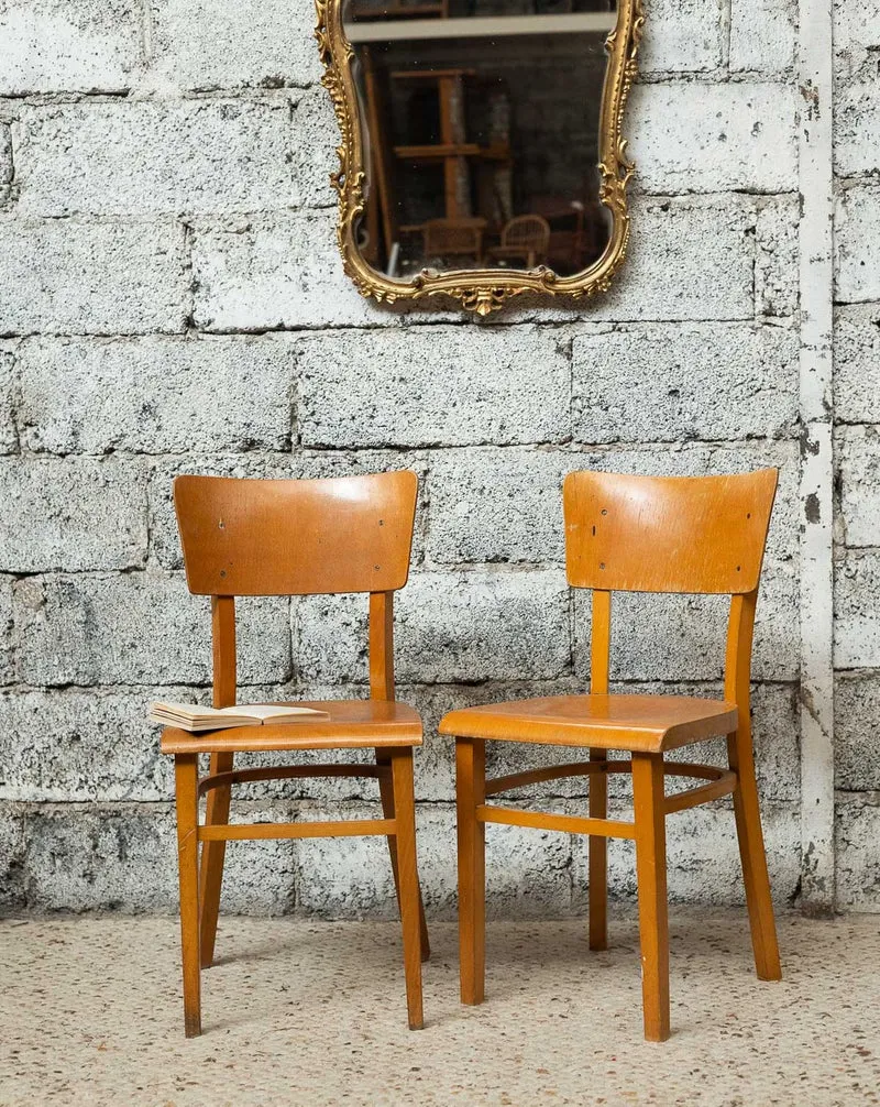 Alma, la paire de chaises esprit Thonet N°1826