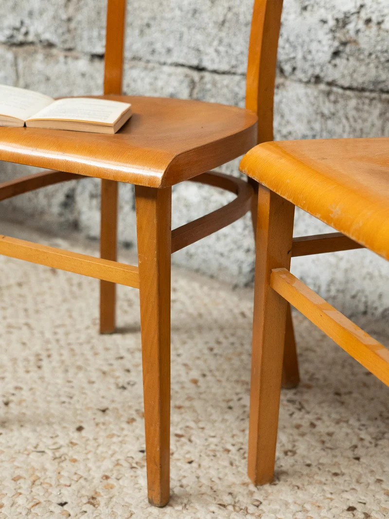 Alma, la paire de chaises esprit Thonet N°1826