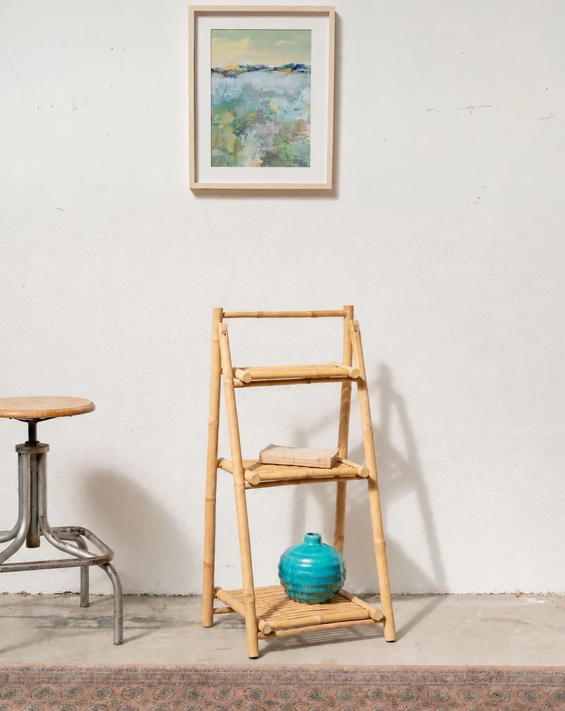 Gaëlle, l'étagère en bambou pliable à trois niveaux N°1496