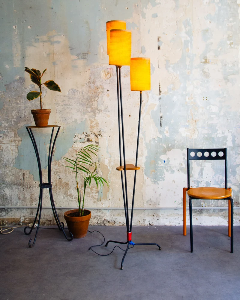 Julien, le lampadaire au triple abajour N°374