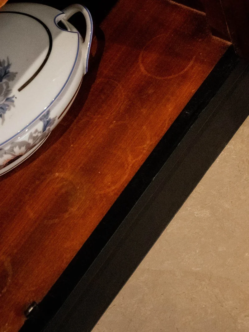 Gaëlle, l'étagère-buffet vert et noir N°809