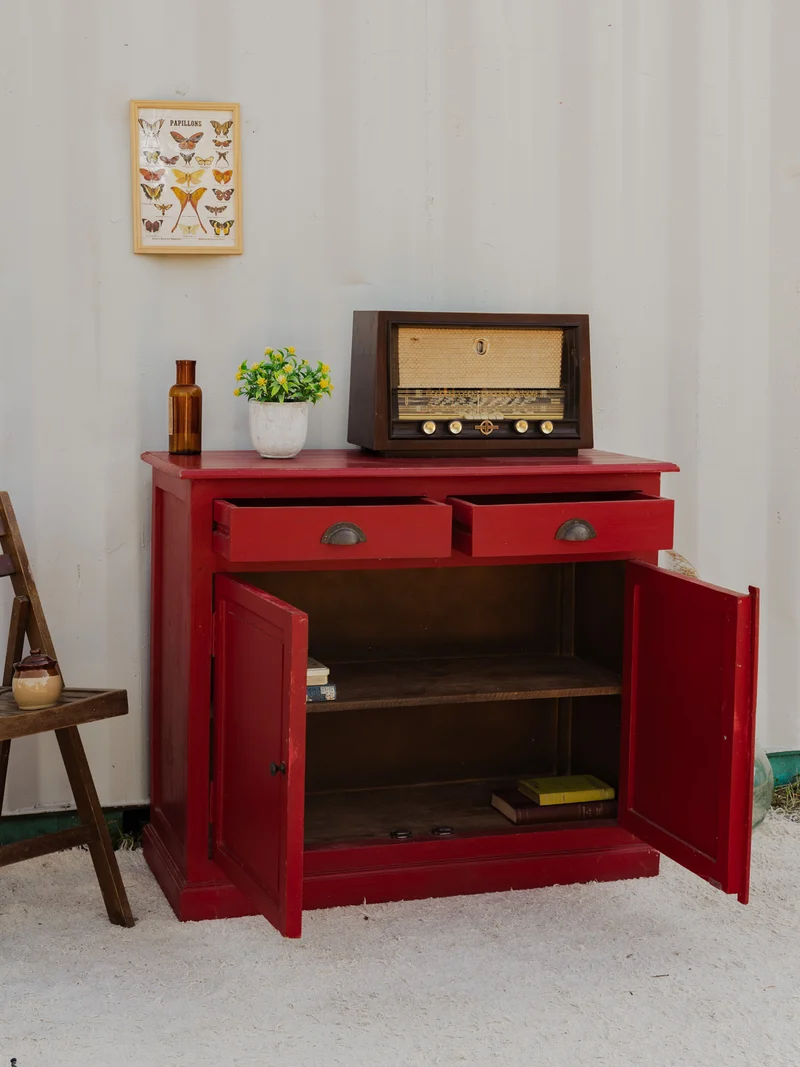 Gilbert, le buffet en bois rouge N°1758