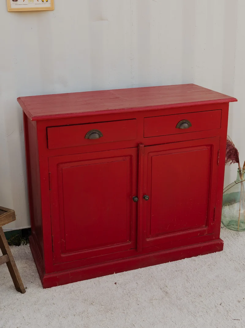 Gilbert, le buffet en bois rouge N°1758