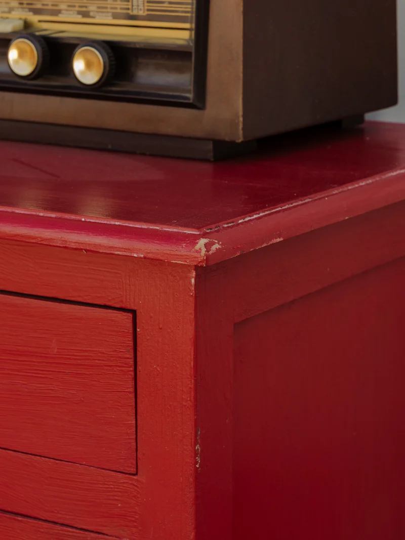 Gilbert, le buffet en bois rouge N°1758