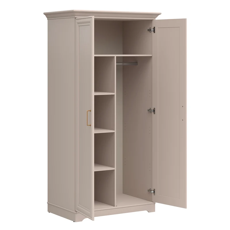 Armoire 2 portes Perle Cachemire