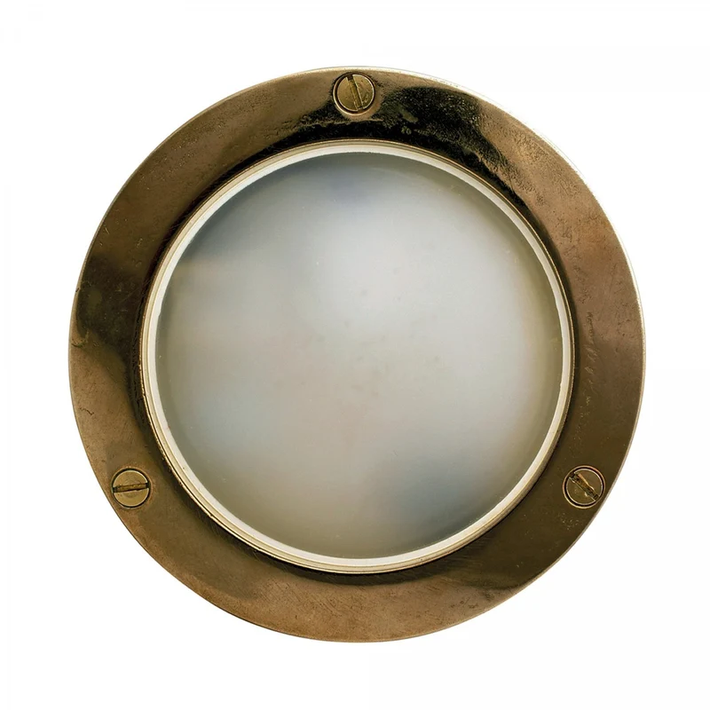 Casa Padrino Jugendstil Schiffslampe 14 x 5 x H. 14 cm - Bronze - Nostalgische Wetterfeste Außenleuchte