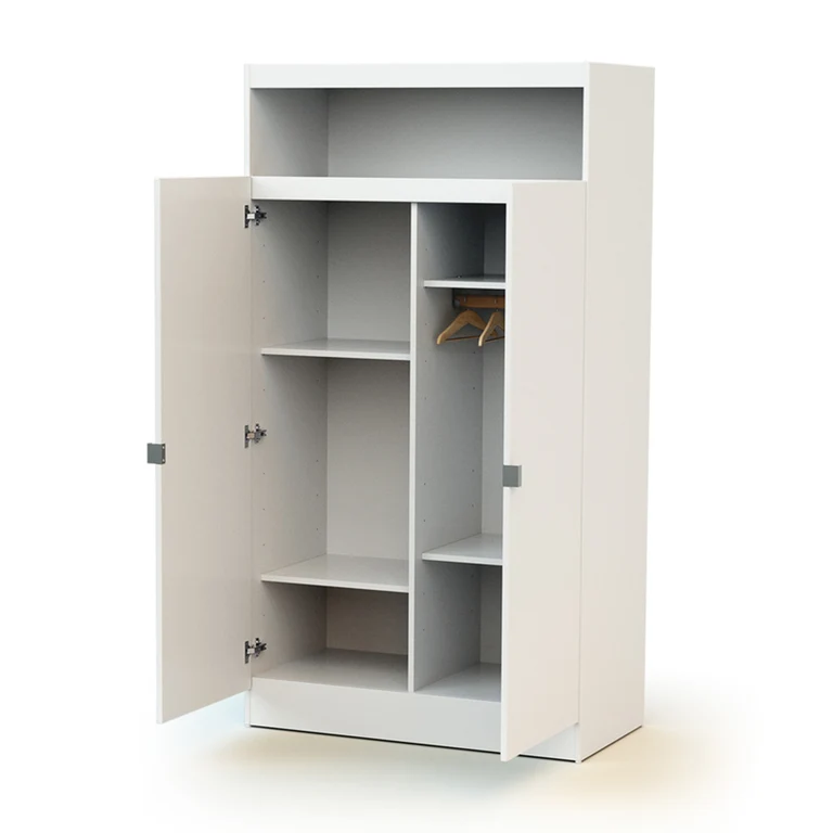 Armoire 2 portes 1 niche AT4 Carnaval Blanc