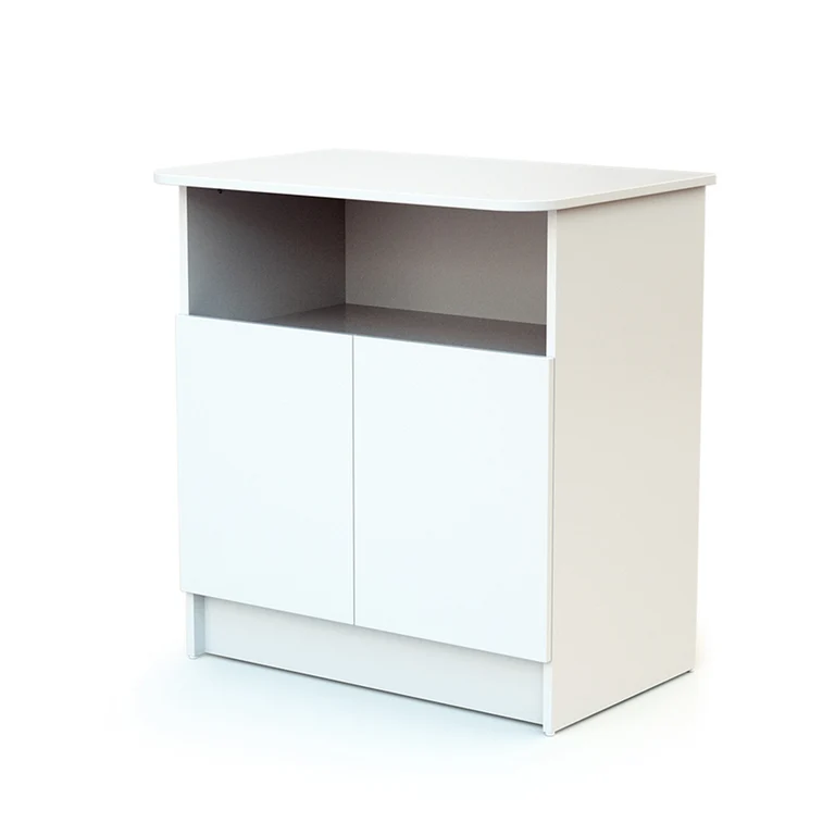 Commode 2 portes avec plan à langer AT4 Webaby Blanc