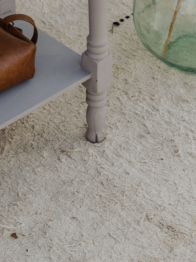 Gaëlle, le meuble d'appoint en bois gris et jaune N°1488