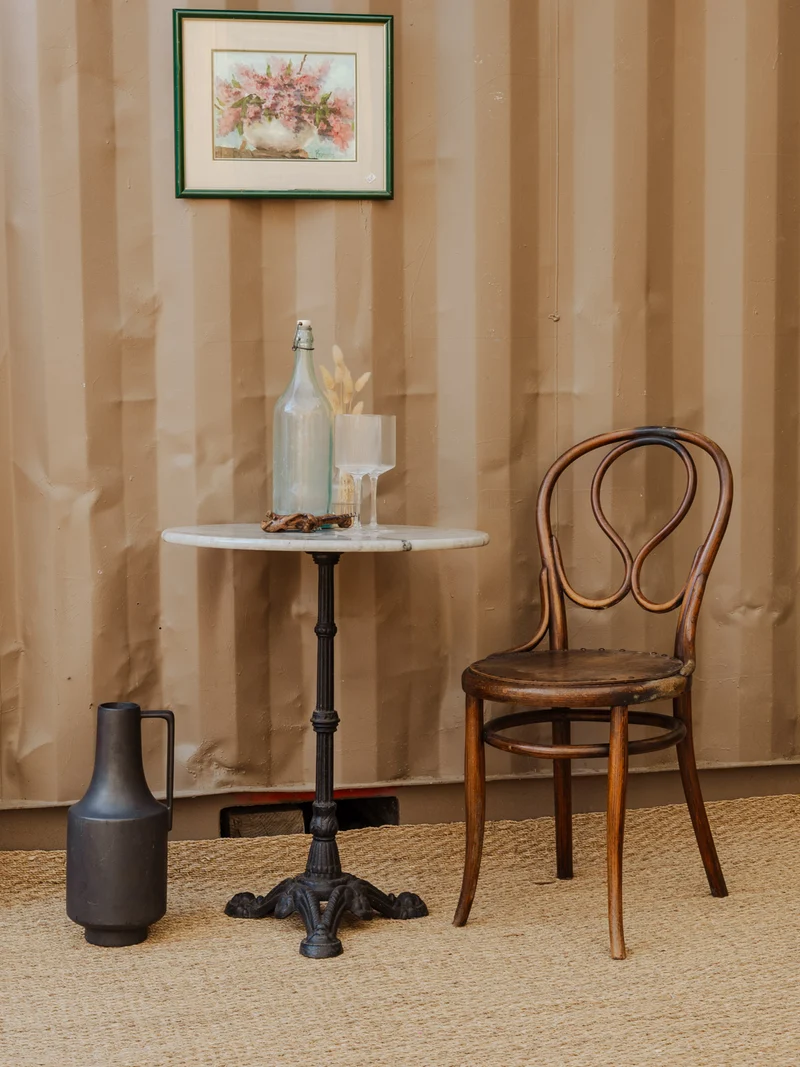 Denise, la table de bistro en marbre N°52