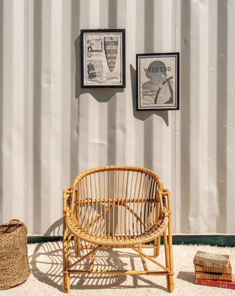 Ernest, le fauteuil corbeille en rotin N°1518