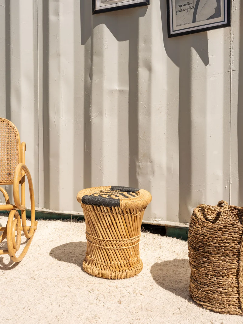 Regis, le tabouret en osier N°1494