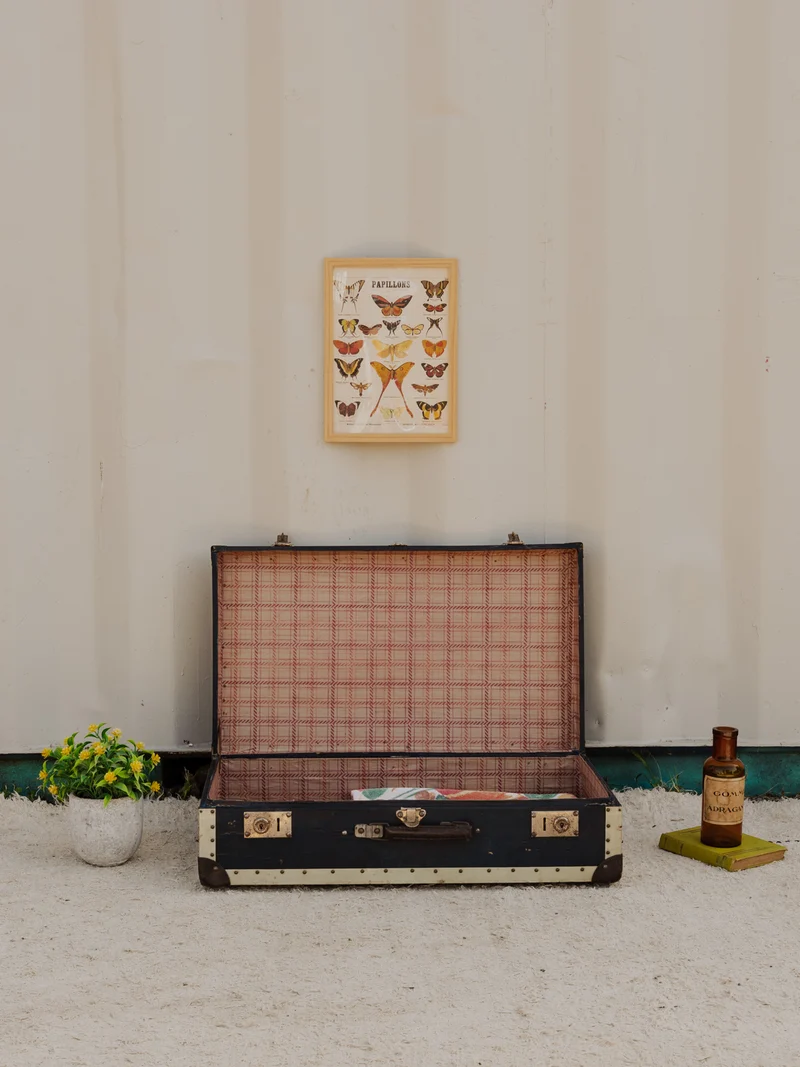 Lucienne, la valise vintage noire N°320