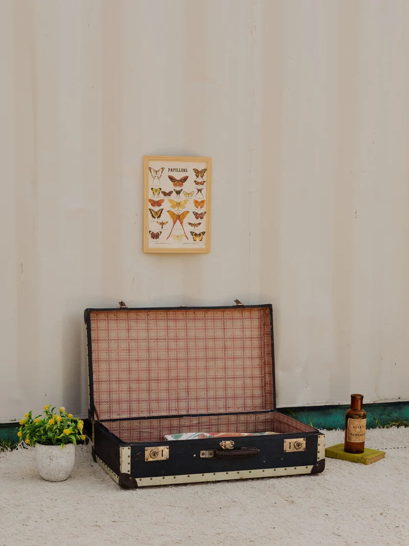Lucienne, la valise vintage noire N°320