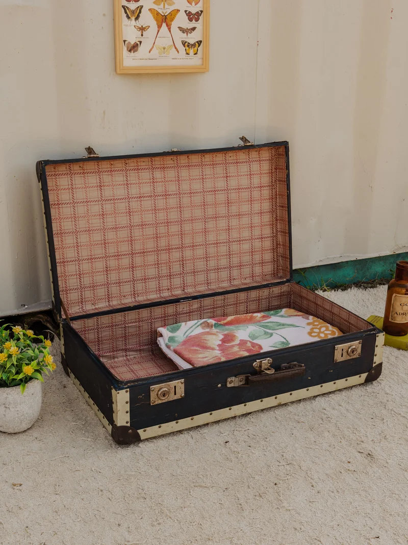 Lucienne, la valise vintage noire N°320