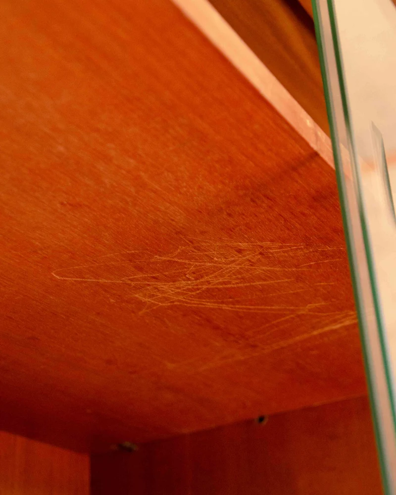 Madeleine, la bibliothèque vitrée en acajou N°741