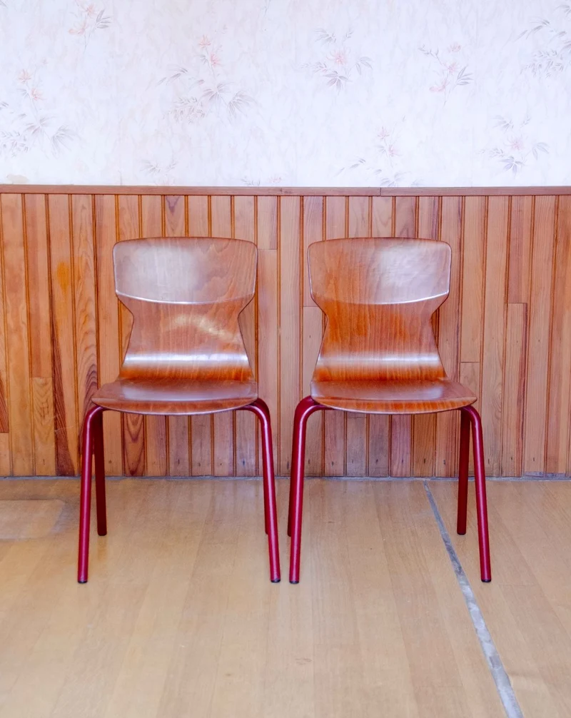 Alma, la paire de chaises de designer en bois clair N°1767