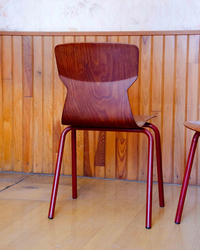 Alma, la paire de chaises de designer en bois clair N°1767