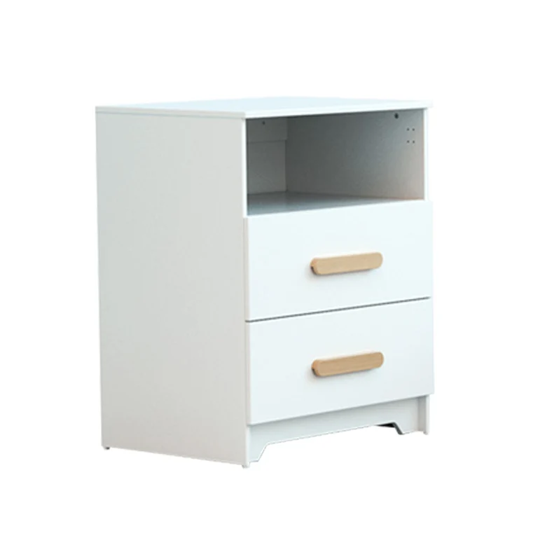 Lit évolutif 60x120 en 90x190 et commode à langer AT4 Gavroche Blanc et hêtre
