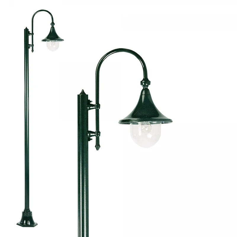 Casa Padrino Jugendstil Gartenlaterne 24 x 52 x H. 235 cm - Verschiedene Farben - Nostalgische Wetterfeste Außenleuchte