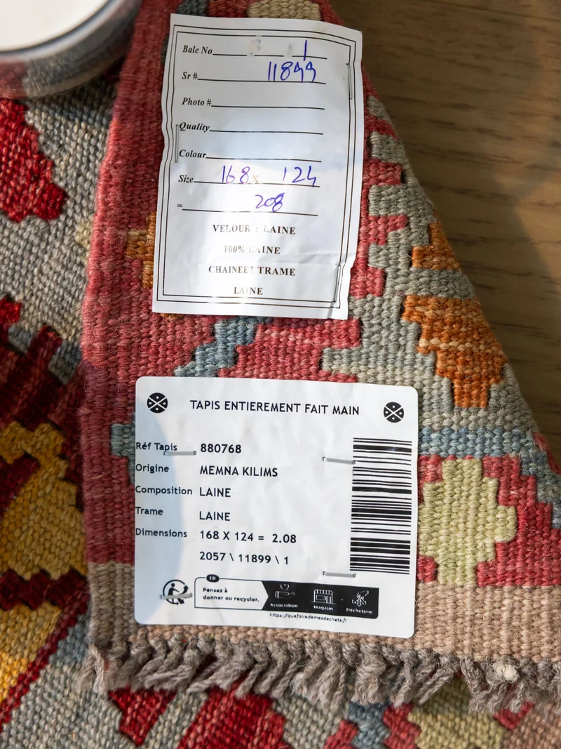 Eddy, le tapis kilim N°366