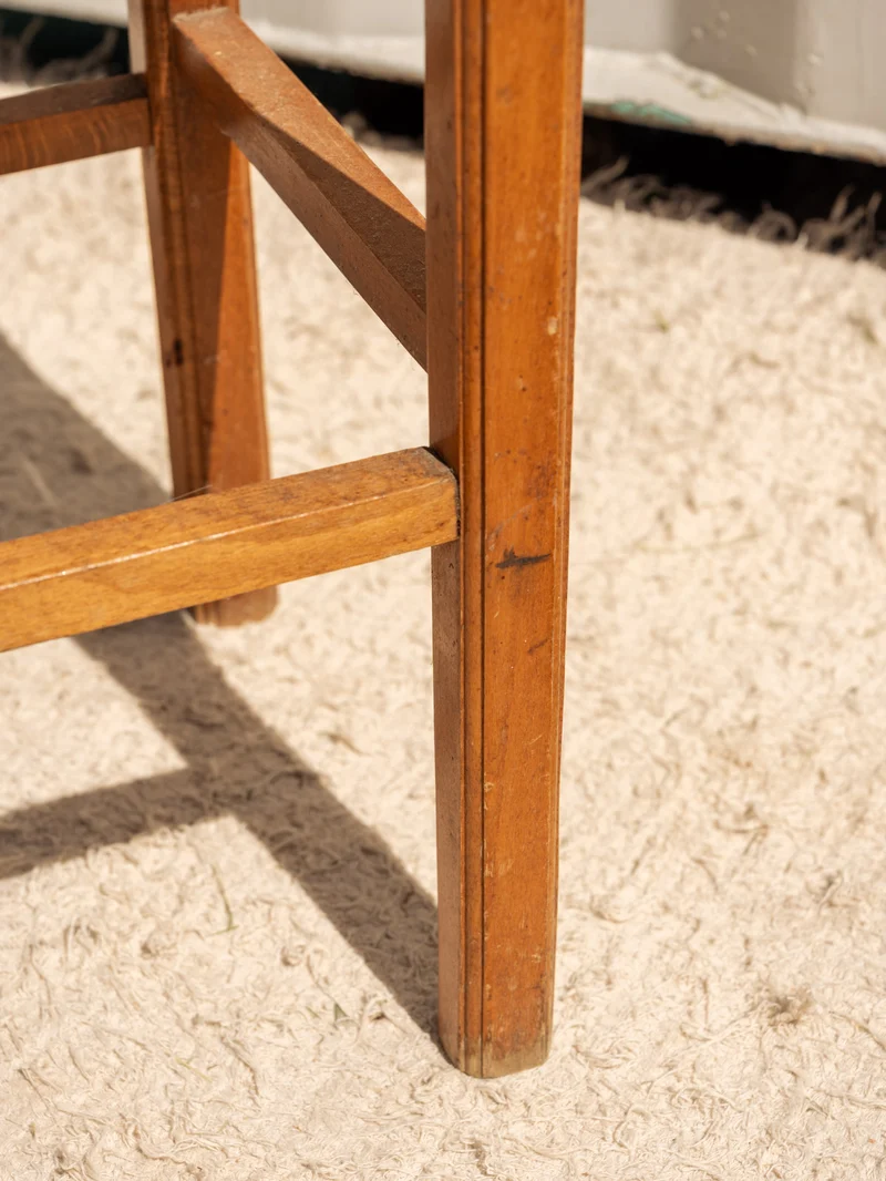 Regis, le tabouret en paille et bois N°1495