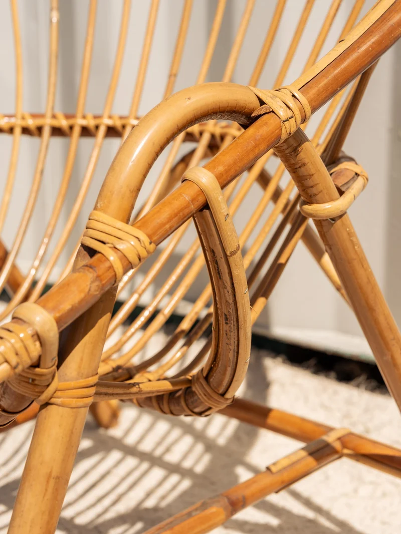 Ernest, le fauteuil corbeille en rotin N°1516