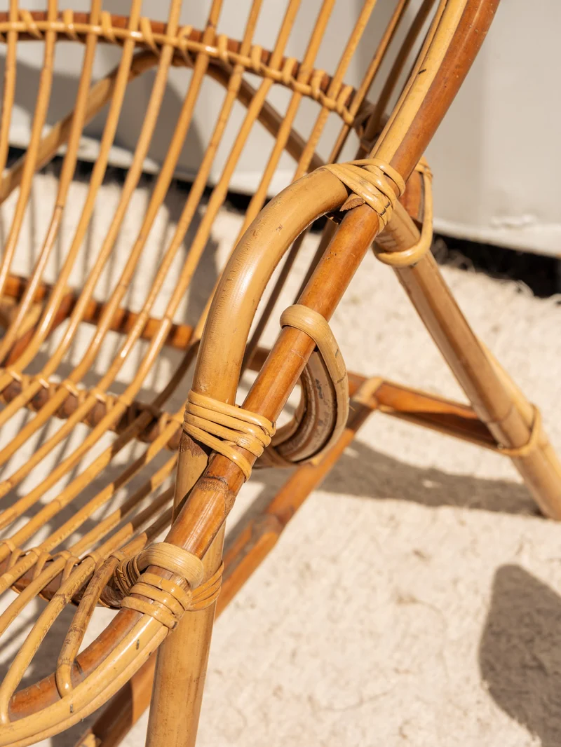 Ernest, le fauteuil corbeille en rotin N°1516