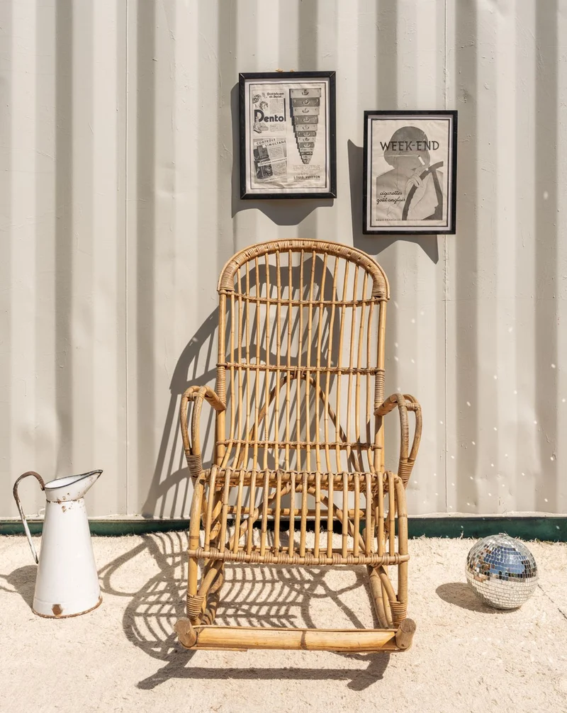Alibert, le rocking-chair en rotin N°95