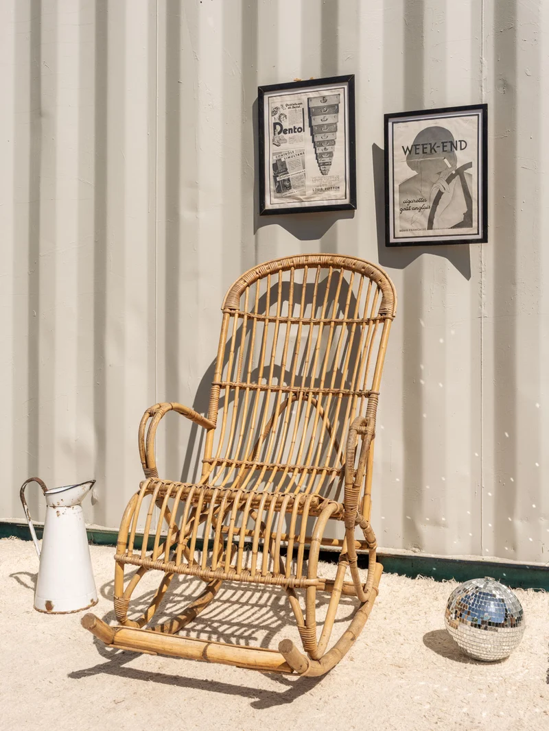 Alibert, le rocking-chair en rotin N°95