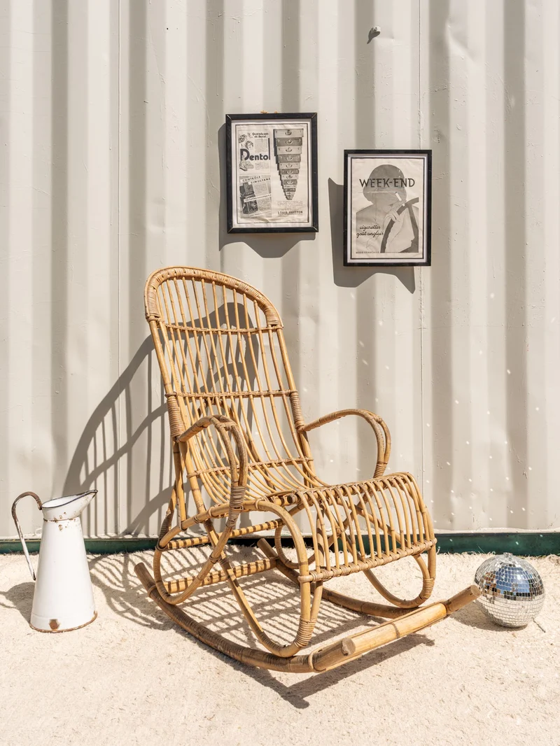 Alibert, le rocking-chair en rotin N°95